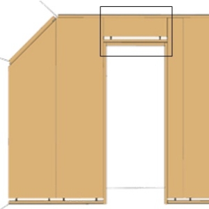 TM Dörrelement för innervägg 265 cm